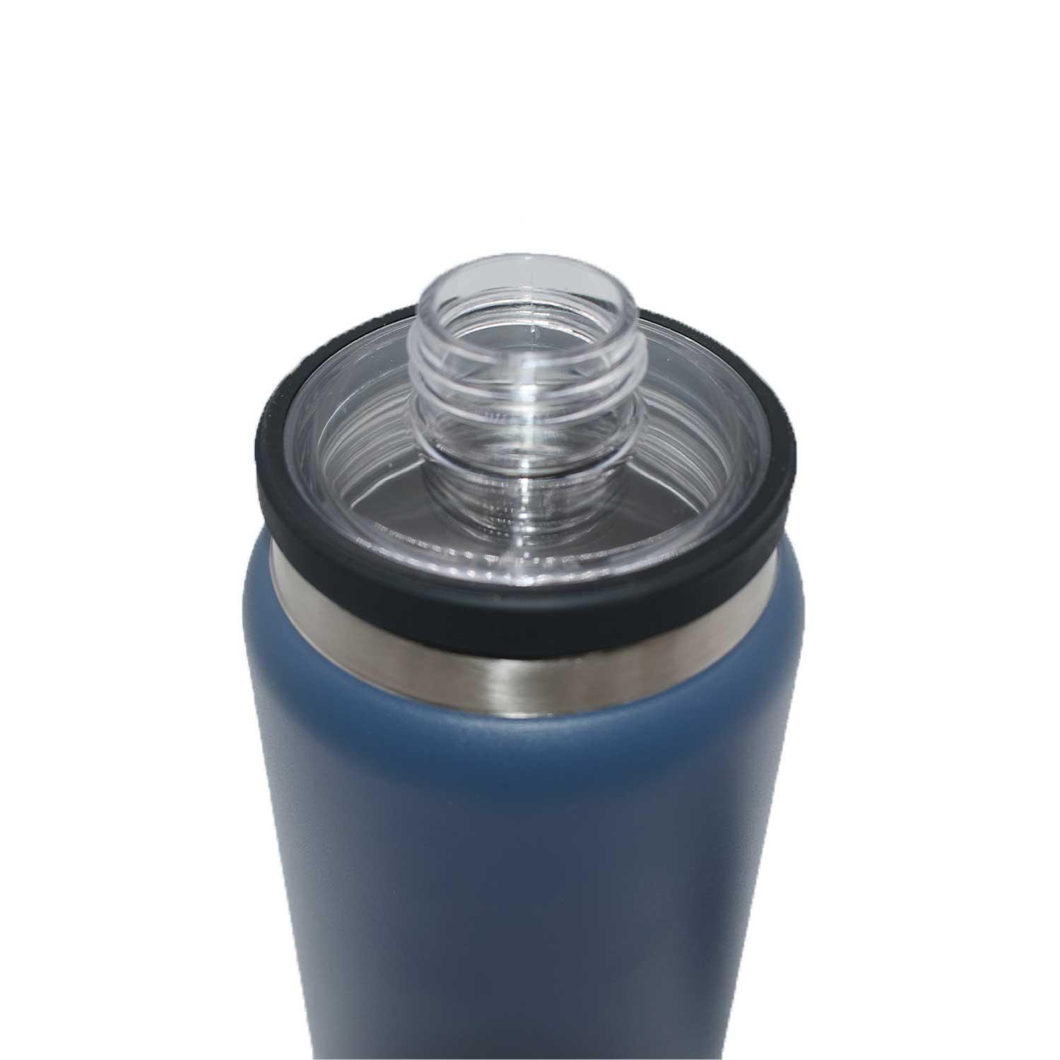 Botella Metálica Térmica Doble Boca Ajustable Angosta y Ancha 800ml Azul-5