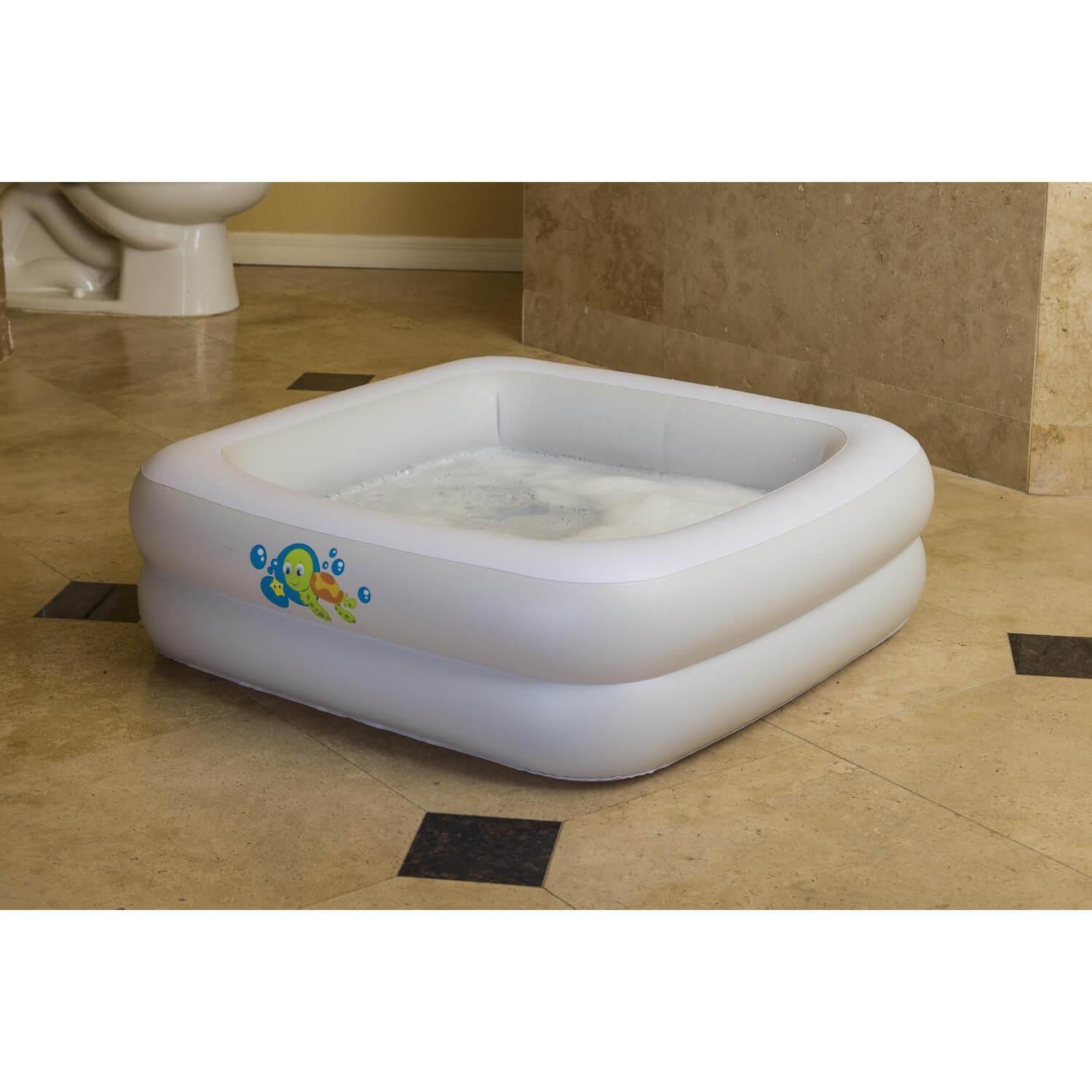 Tina Bañera Inflable Para Bebé 86X86X25 Cms Bestway-7