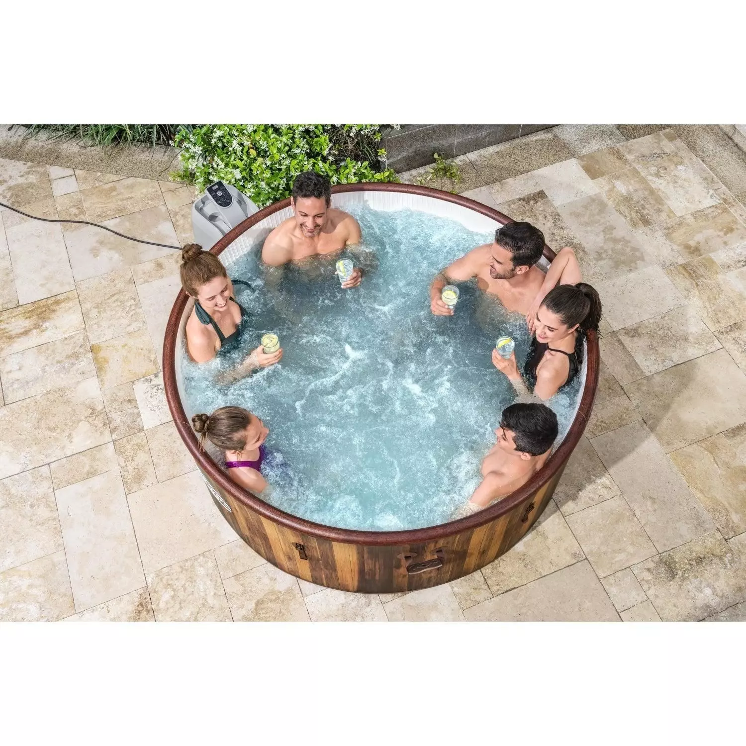 Hot Tub Spa Inflable Helsinki Smart Wifi 7 Personas-4