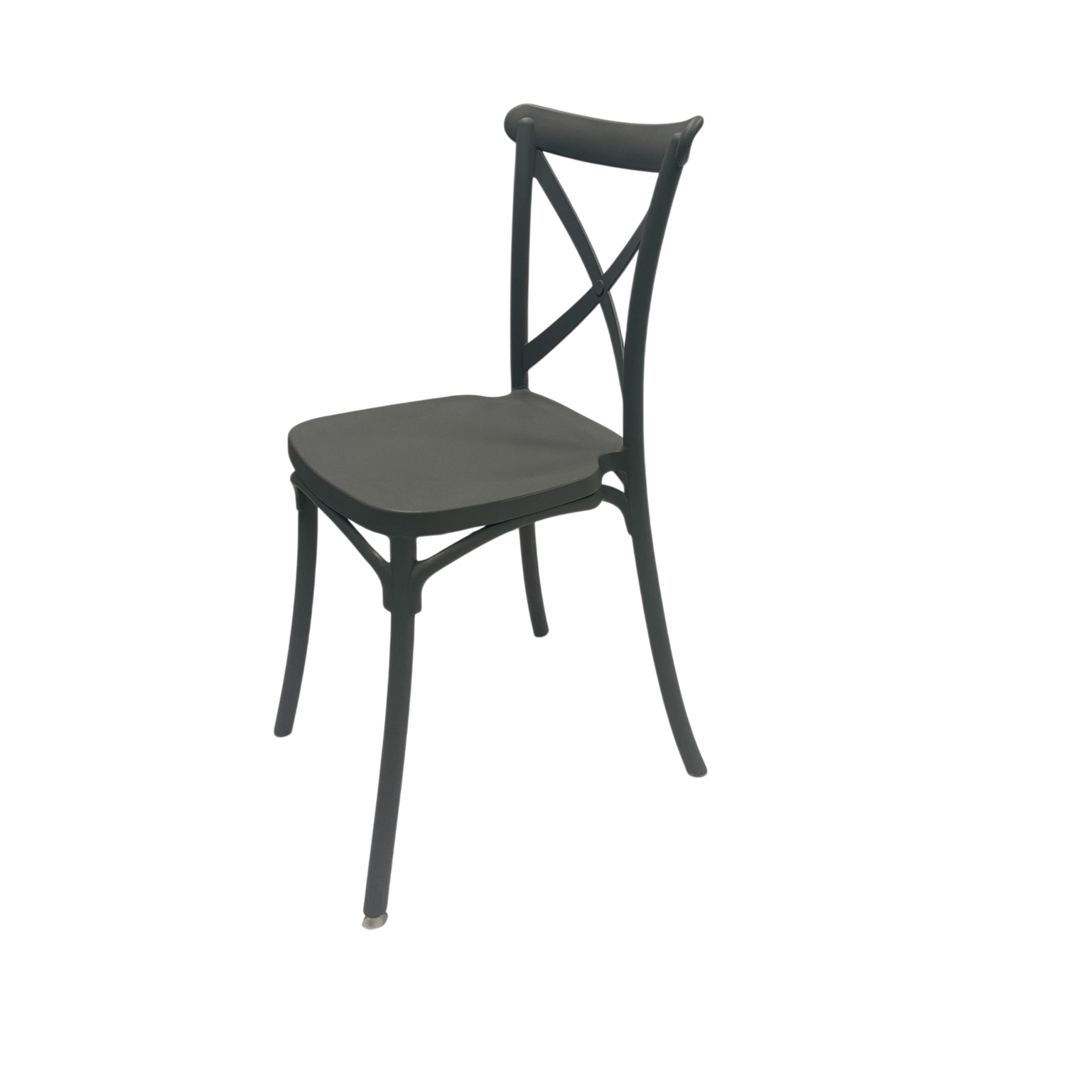 Silla Plástico Apilable Deco Copenhagen Gris Escandinavia-4