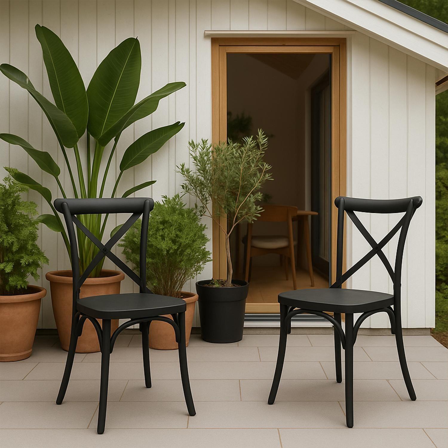 Silla Plástico Apilable Deco Copenhagen Gris Escandinavia-6