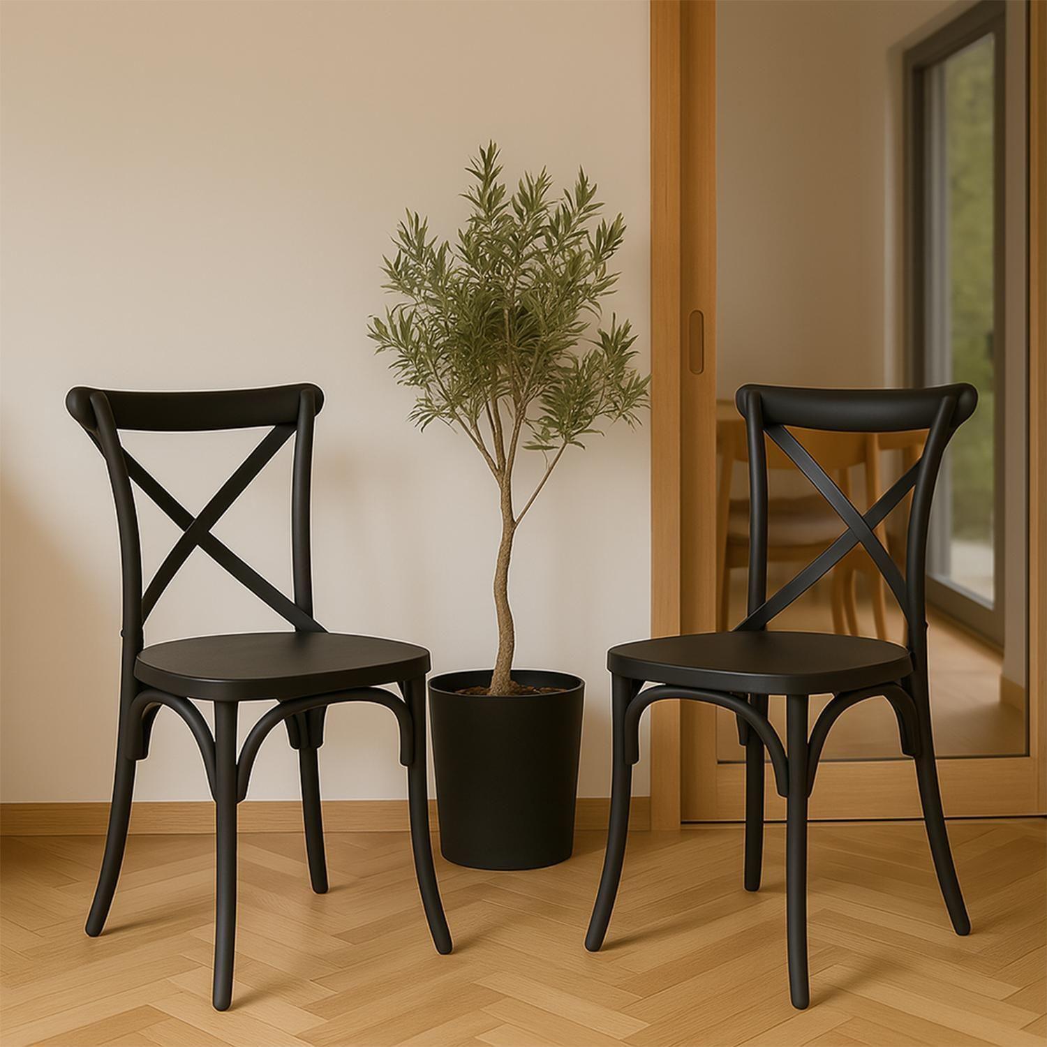 Silla Plástico Apilable Deco Copenhagen Gris Escandinavia-7