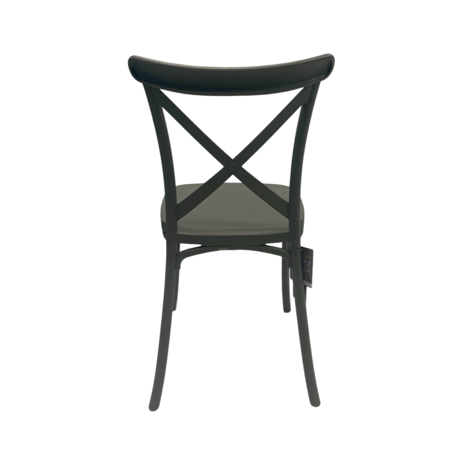 Silla Plástico Apilable Deco Copenhagen Gris Escandinavia-2