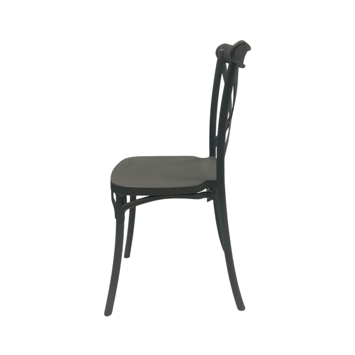 Silla Plástico Apilable Deco Copenhagen Gris Escandinavia-3