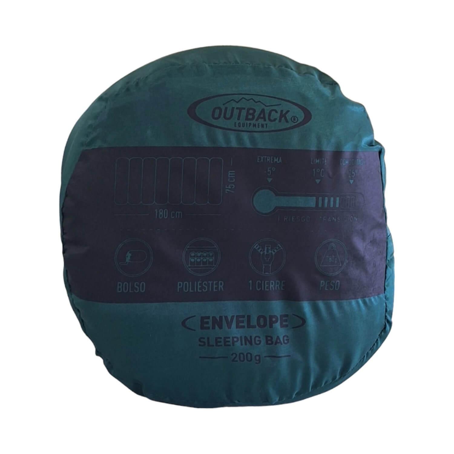 Saco De Dormir Estilo Envelope Oscuro Outback-3