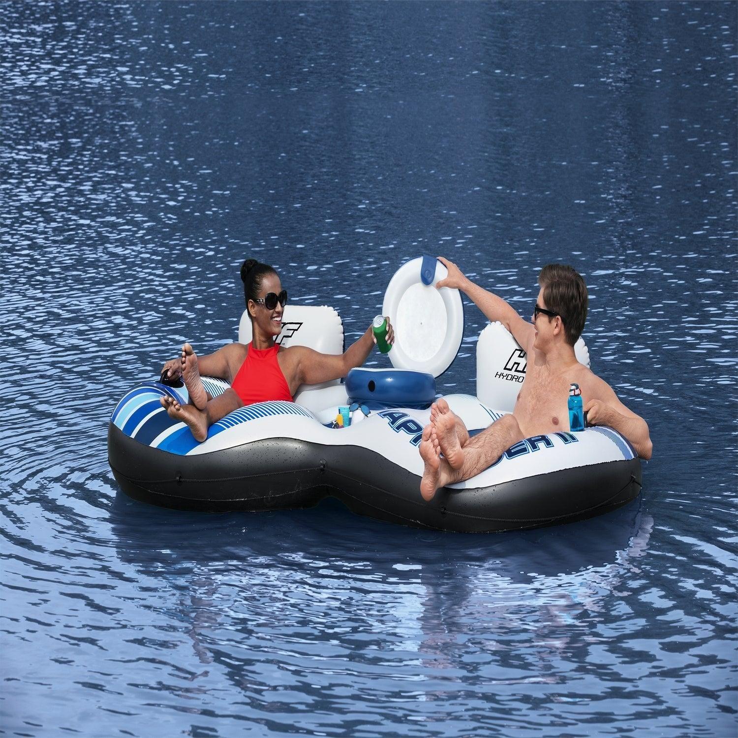 Flotador Doble con Respaldo Rapid 2,40M 2 Personas Bestway-5