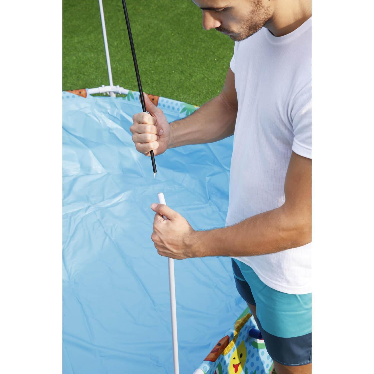 Piscina Bestway Redonda Con Toldo y Neblina Agua 2.44MX51Cm-6