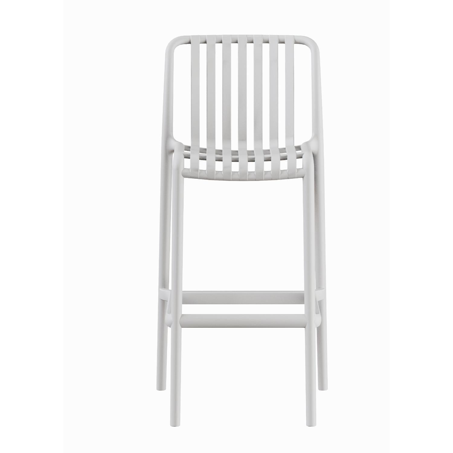 Piso Taburete Silla alta bar cocina Magnus 65cm Blanco-2