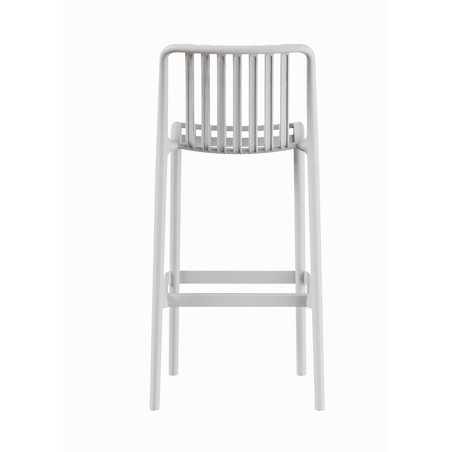Piso Taburete Silla alta bar cocina Magnus 65cm Blanco-5