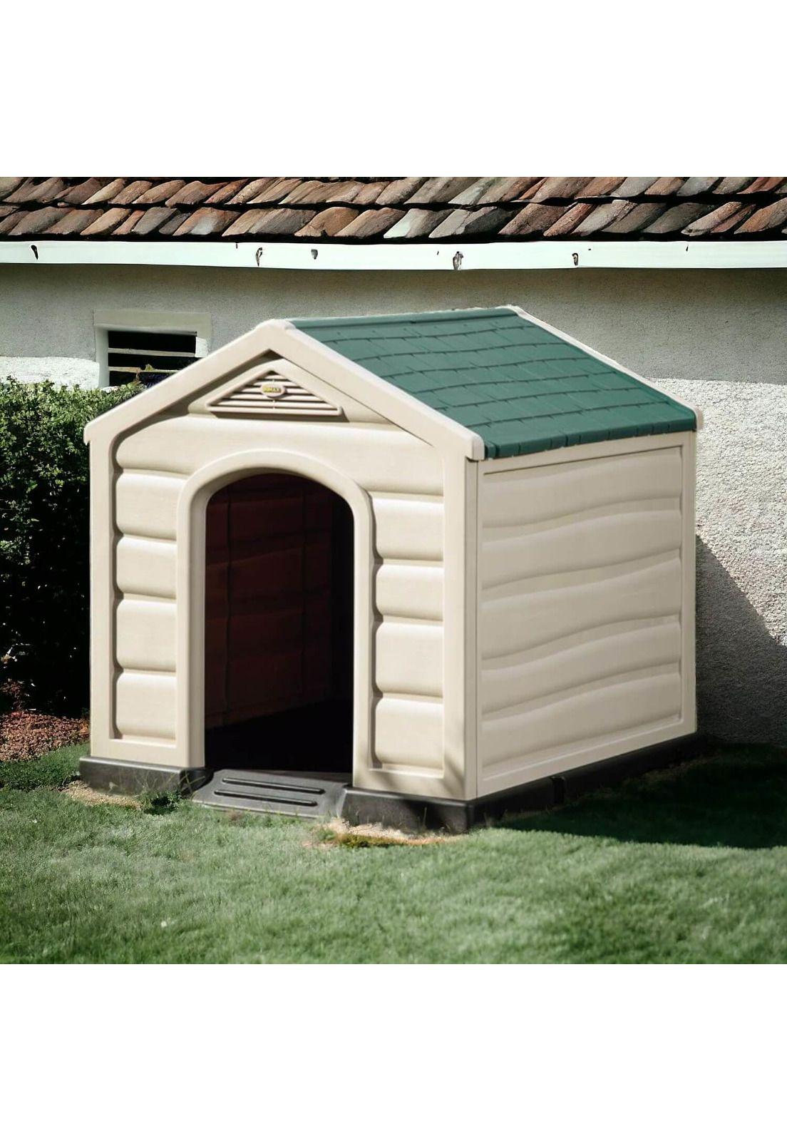 Casa Para Perro Grande Techo Verde 92x90x89 cms Rimax-2