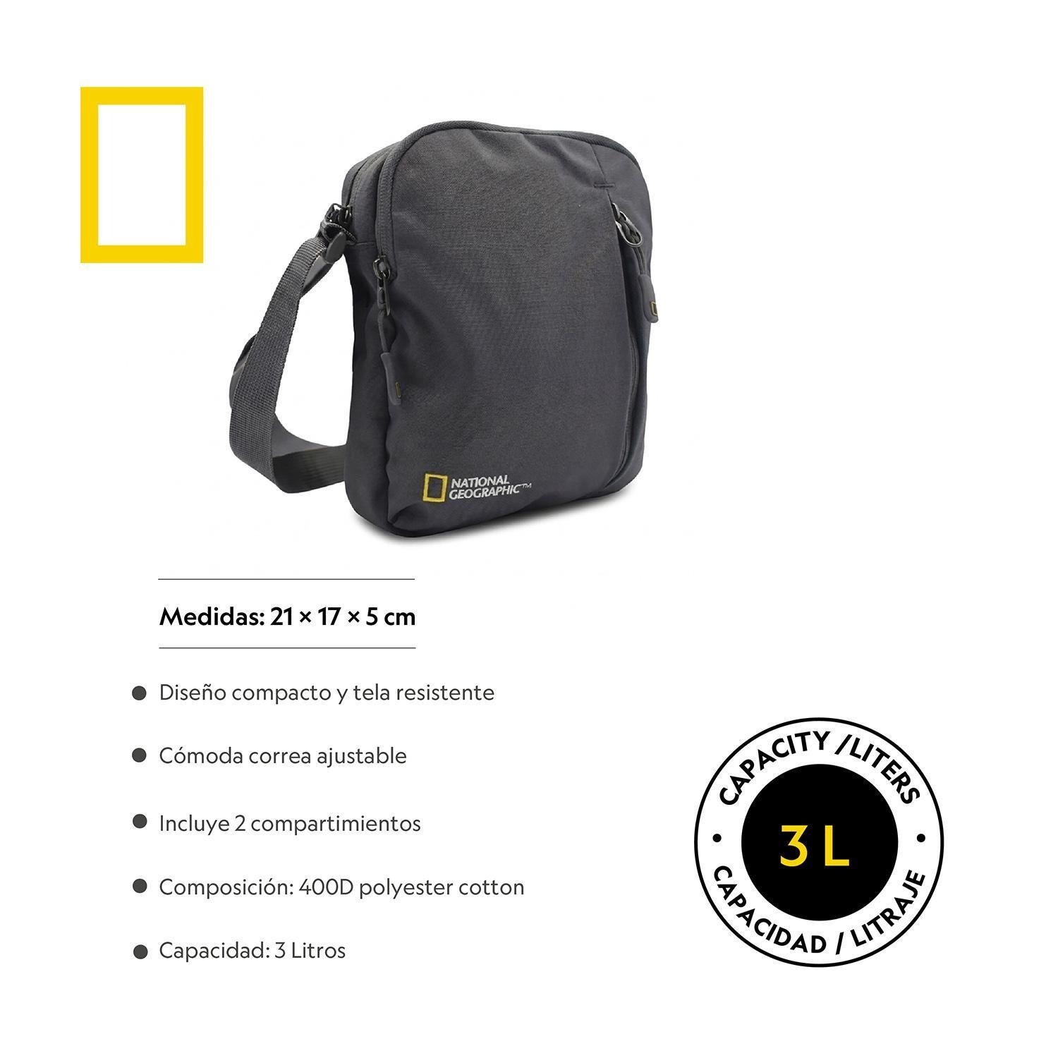 Banano Bolso Viaje Crossbody Wild Gris 3L-4