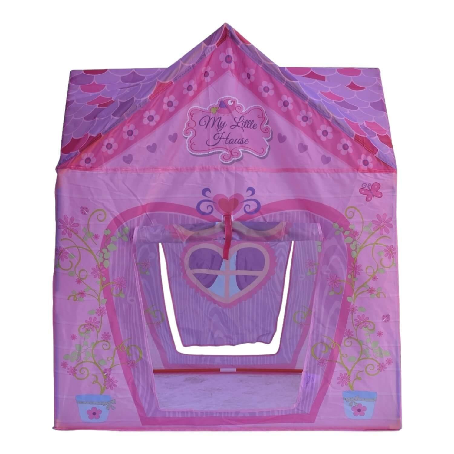 Tienda Carpa Rosa Para Niños Plegable 95X72X102Cm Gamepower-0