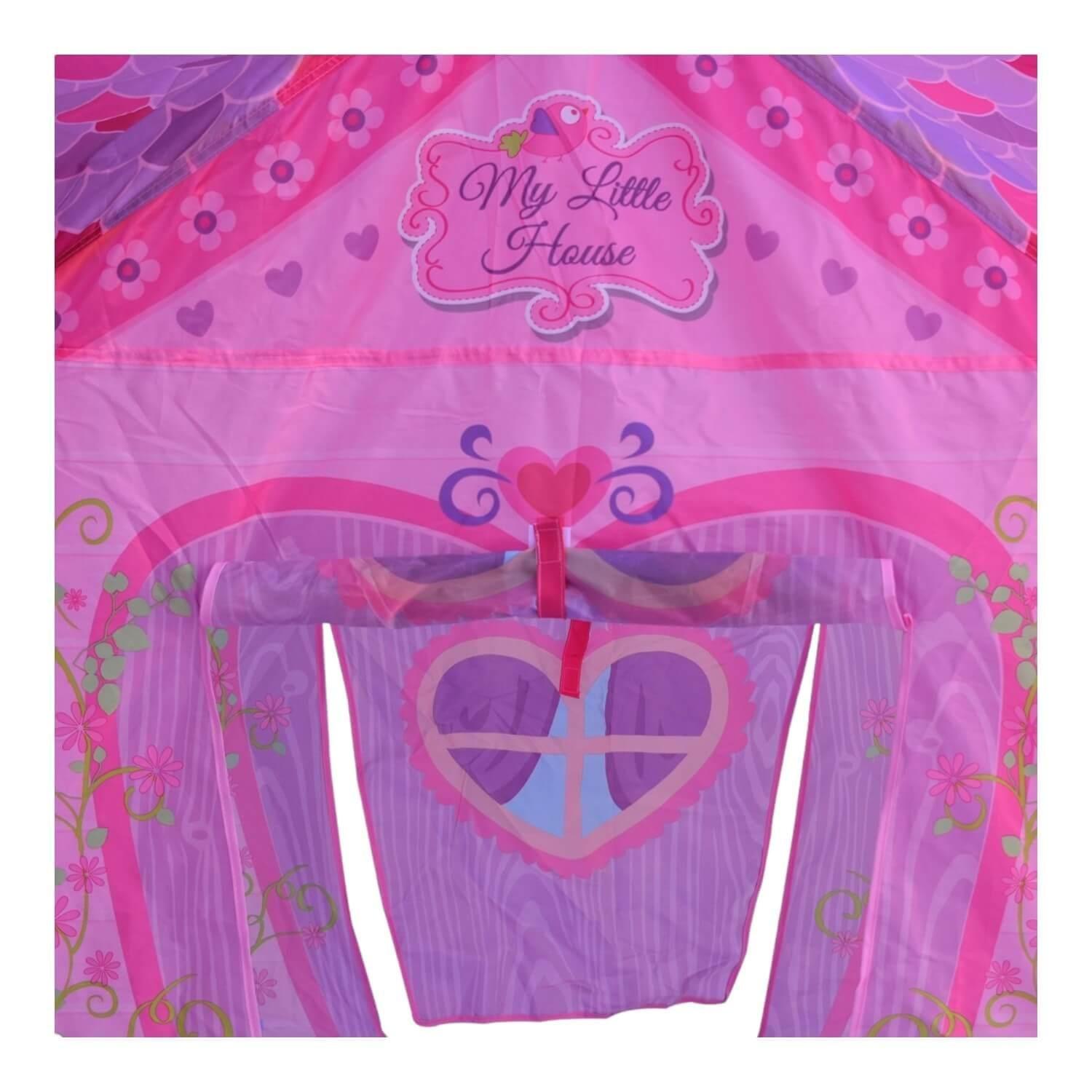 Tienda Carpa Rosa Para Niños Plegable 95X72X102Cm Gamepower-2