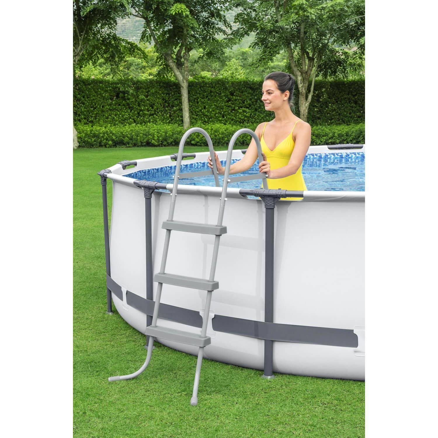 Piscina Bestway Redonda Steel ProMax Filtro+Acces 3.66X1.00M-1