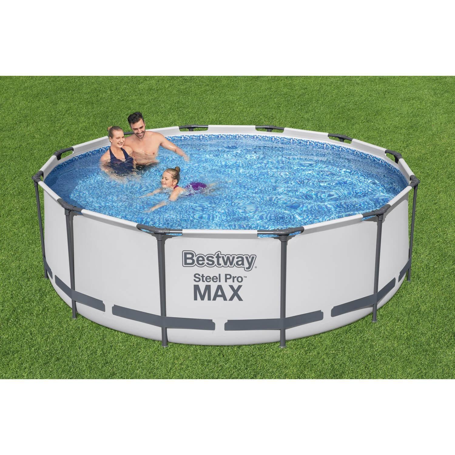 Piscina Bestway Redonda Steel ProMax Filtro+Acces 3.66X1.00M-2