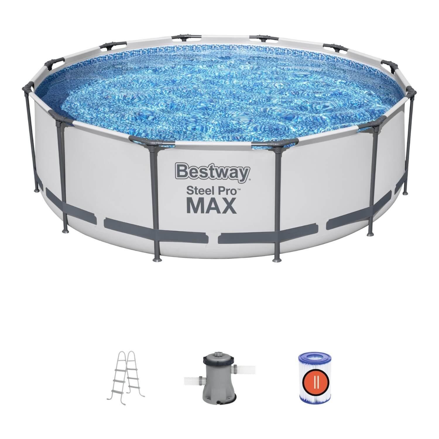 Piscina Bestway Redonda Steel ProMax Filtro+Acces 3.66X1.00M-3