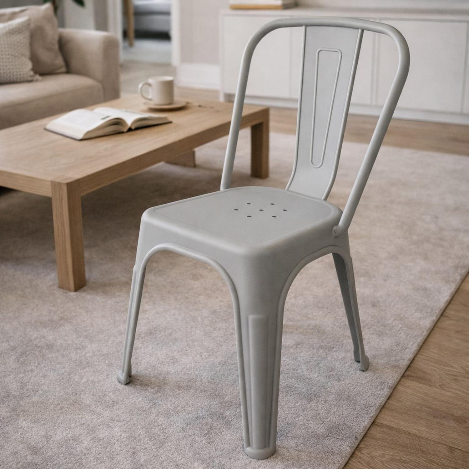 Silla Plástico Apilable Deco Aska Gris Escandinavia-5