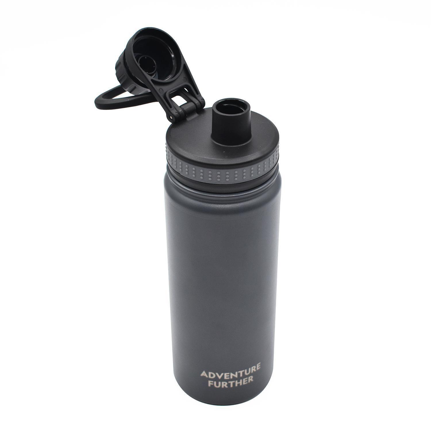 Botella Metálica Térmica Insulada 600ml Gris Nat Geo-2