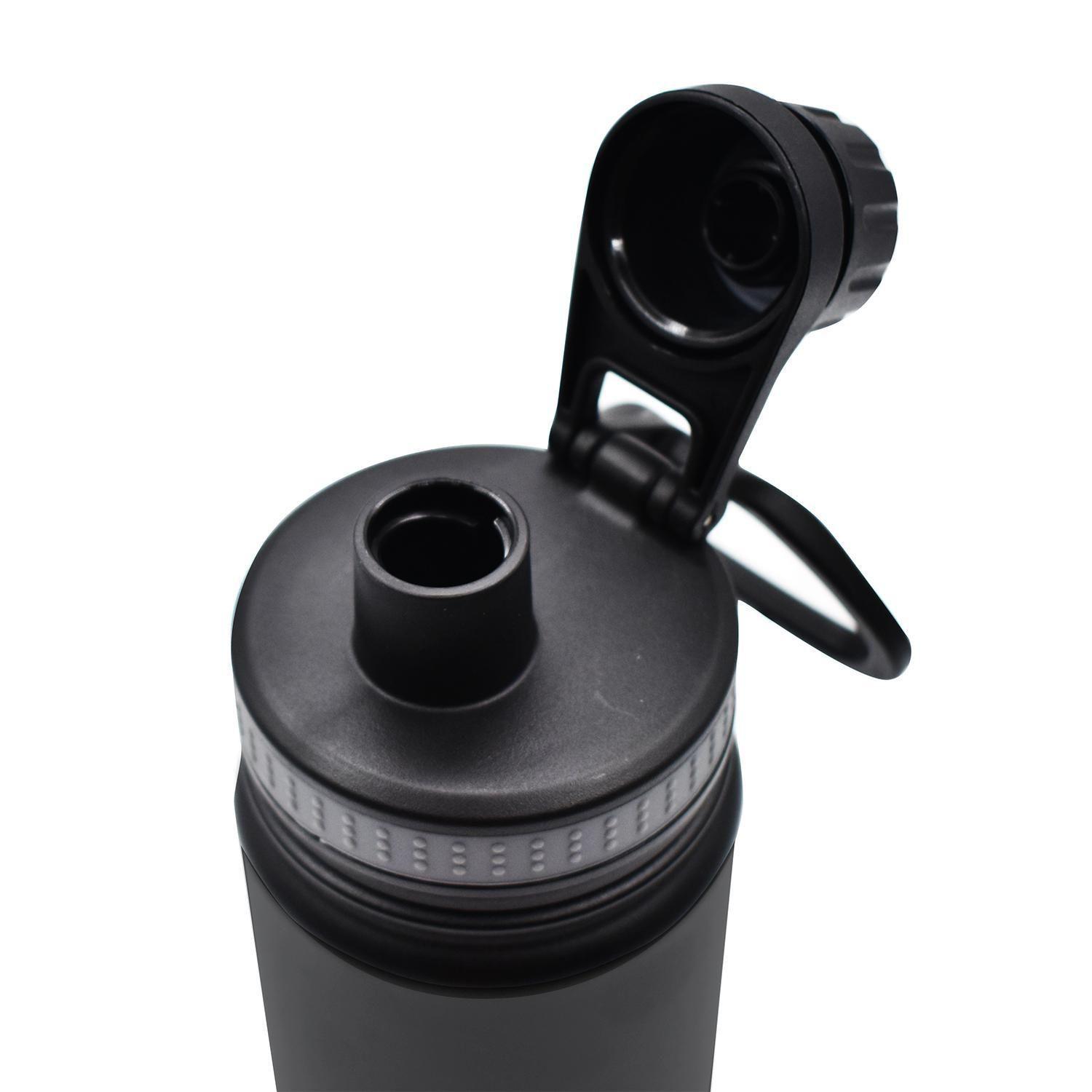 Botella Metálica Térmica Insulada 600ml Gris Nat Geo-4