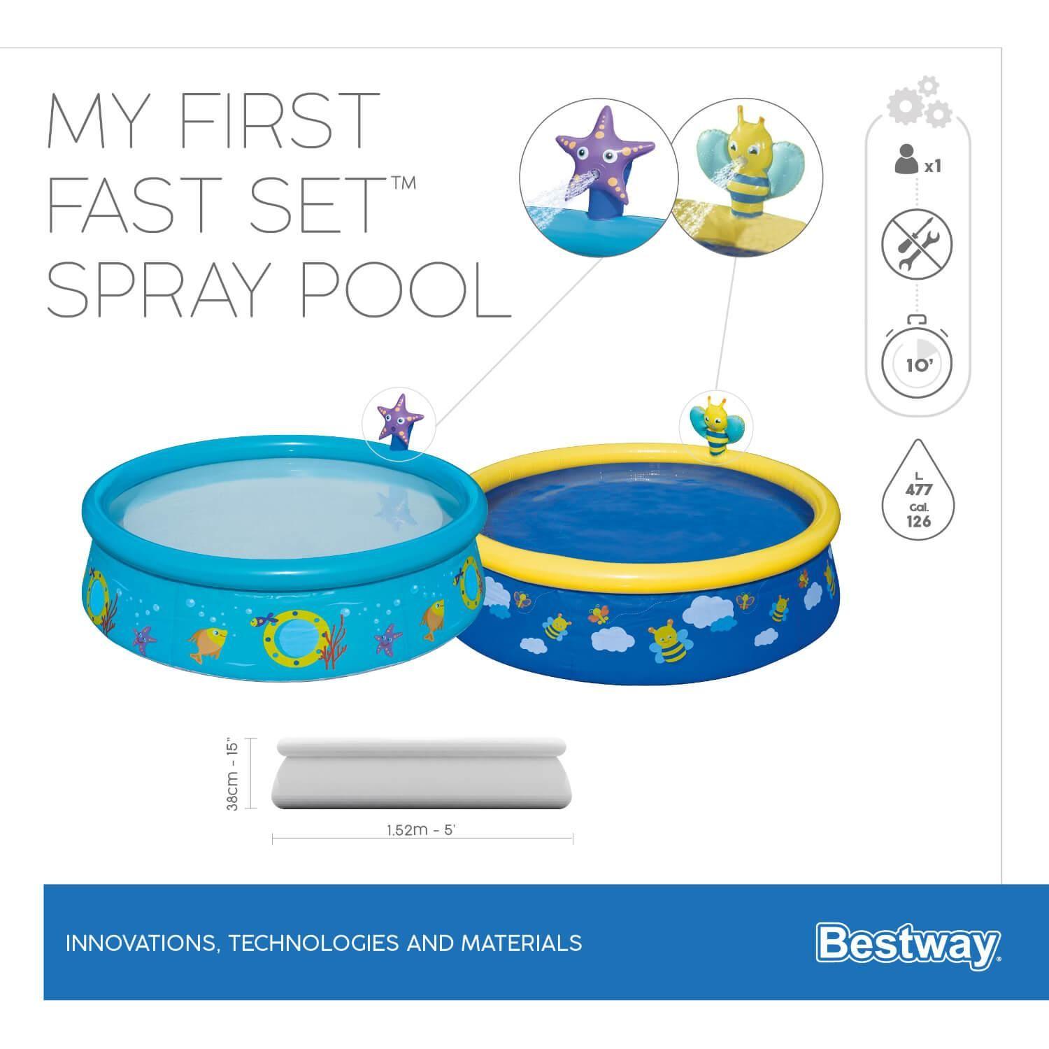 Piscina Bestway Redonda Fácil Armado 1.52MX38Cm-1