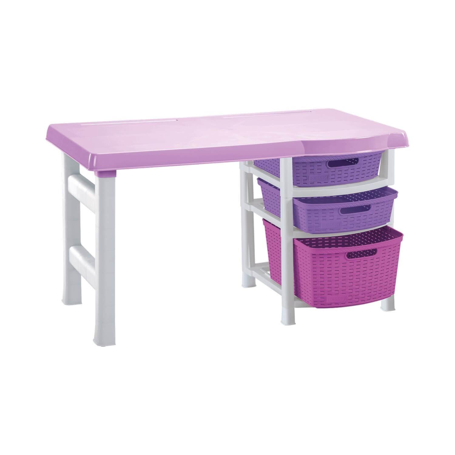 Escritorio Infantil Plastico Rosado 50x88x50 cm Rimax-0