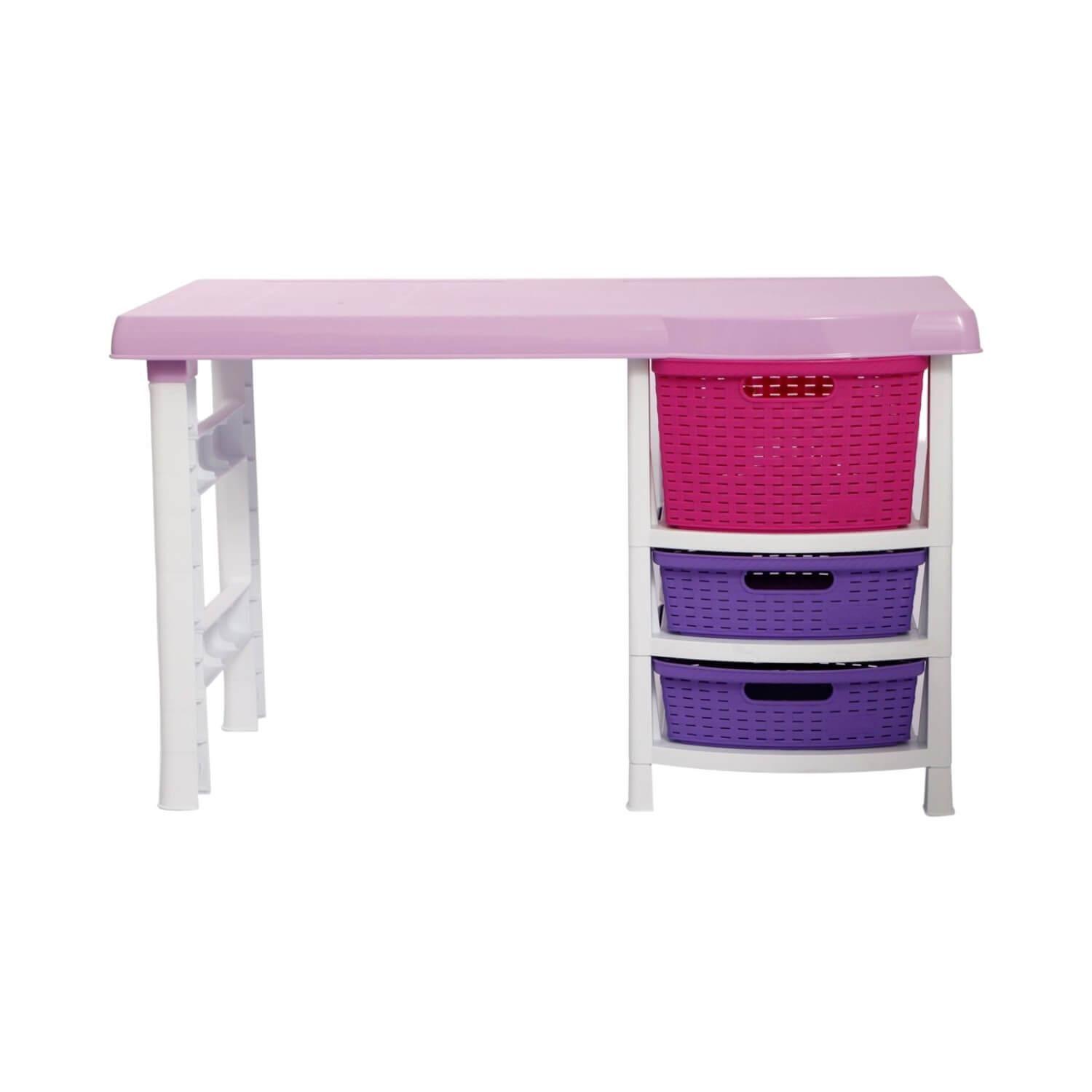 Escritorio Infantil Plastico Rosado 50x88x50 cm Rimax-1