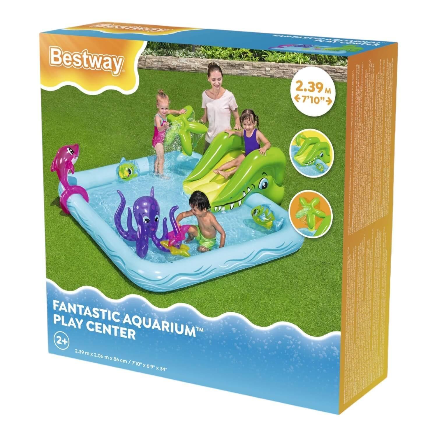 Piscina Y Juegos Inflable Acuario 2.39Mx2.06Mx86Cms Bestway-5