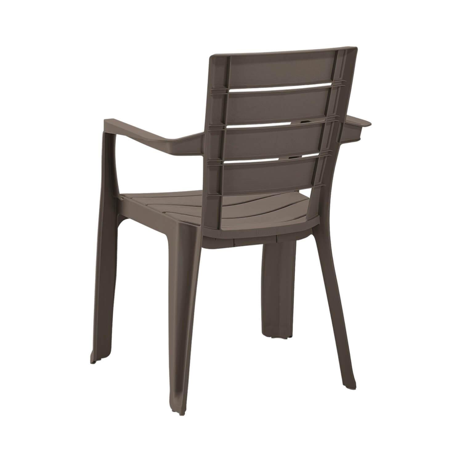 Silla de Terrraza con brazo Café Baru Rimax-2