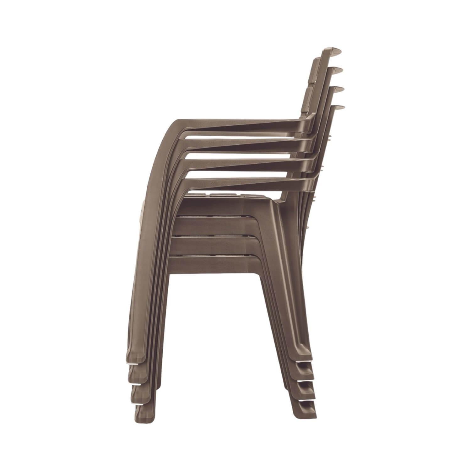 Silla de Terrraza con brazo Café Baru Rimax-3