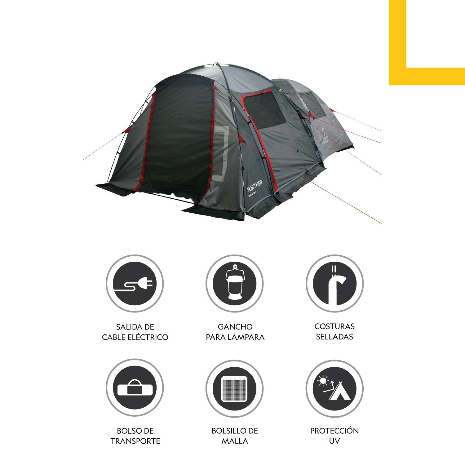 Carpa Camping 6 Personas Trakker National Geographic-2