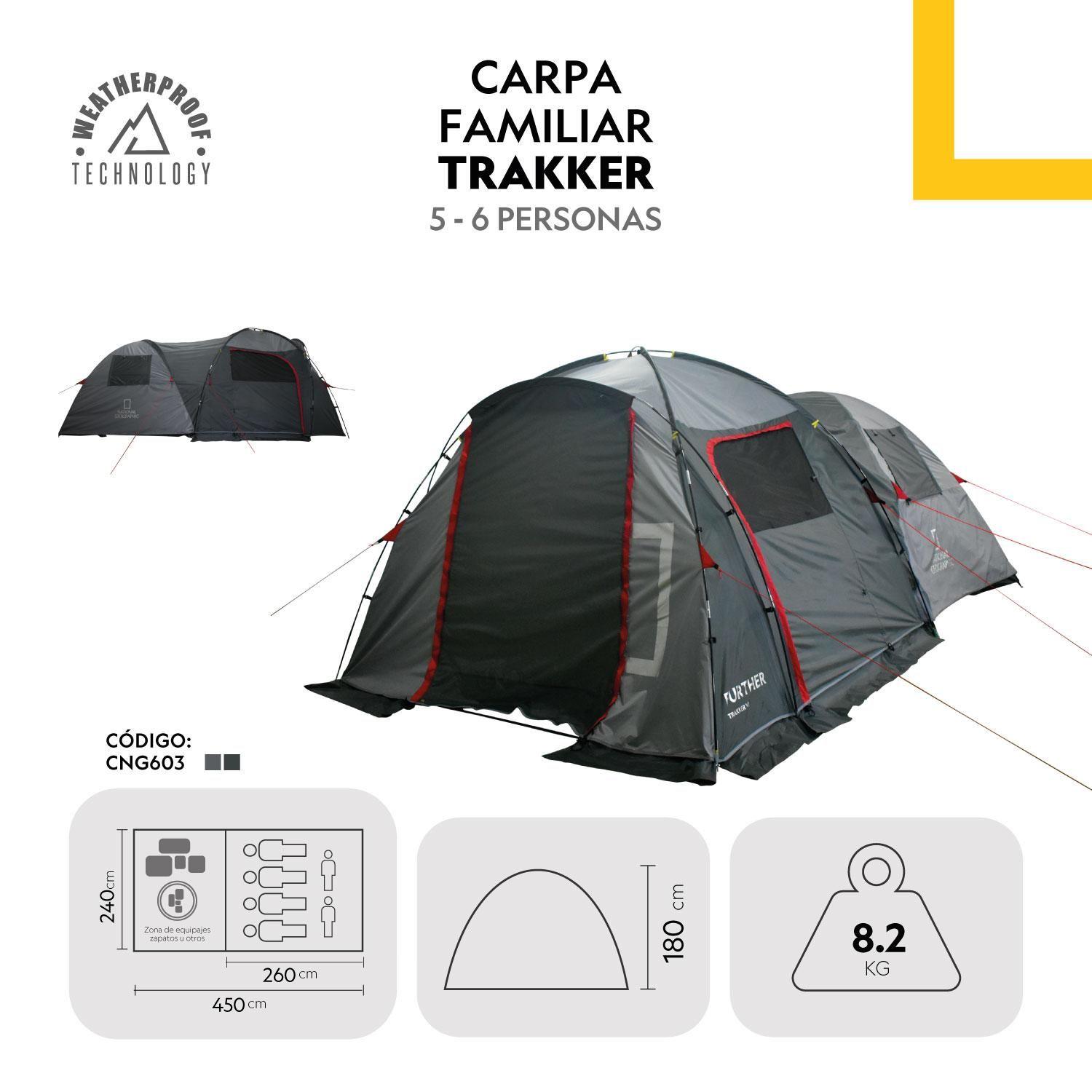 Carpa Camping 6 Personas Trakker National Geographic-3
