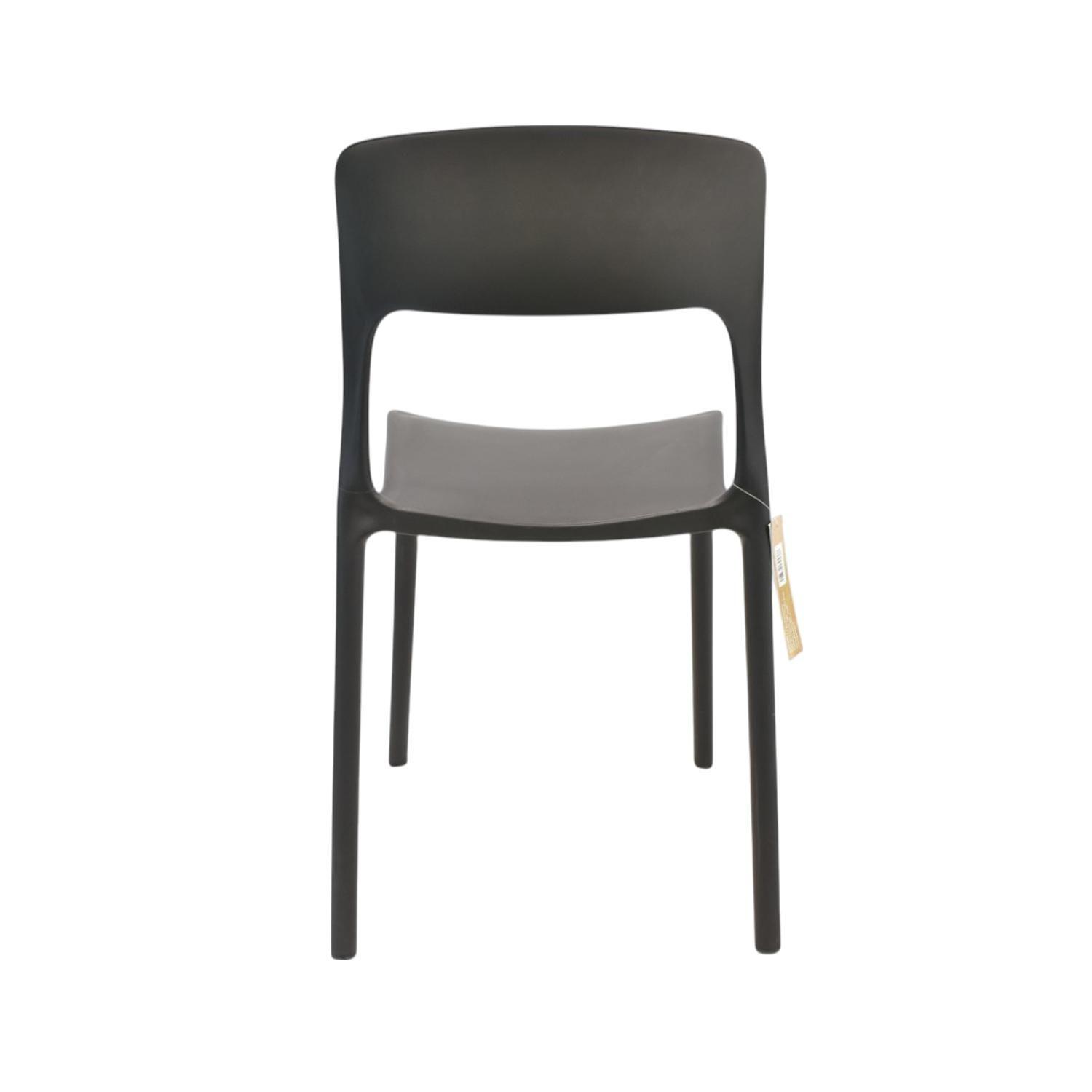 Silla Plástico Apilable Deco Nuremberg Negro Escandinavia-2
