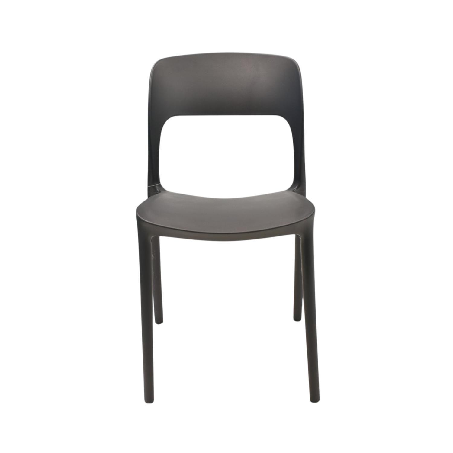 Silla Plástico Apilable Deco Nuremberg Negro Escandinavia-2