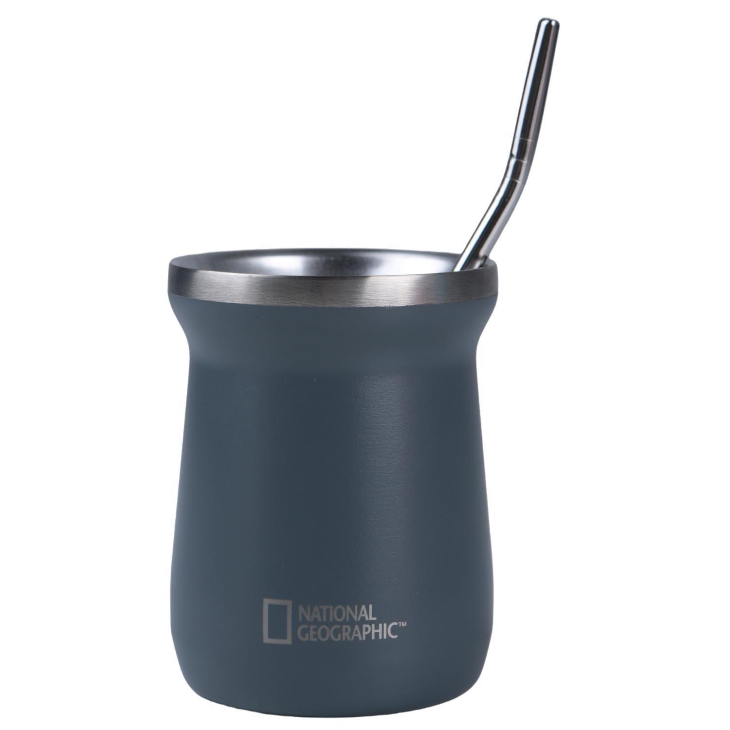 Matera Acero Inoxidable con Bombilla 230ml Gris-2