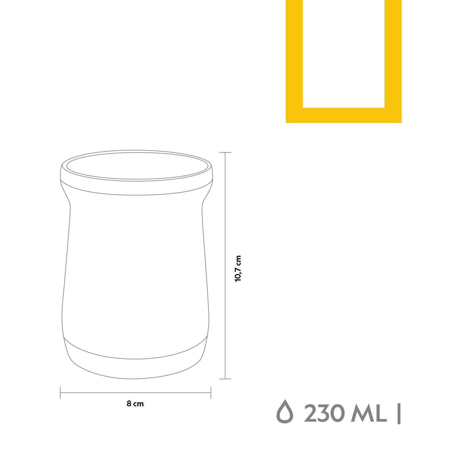 Matera Acero Inoxidable con Bombilla 230ml Gris-4