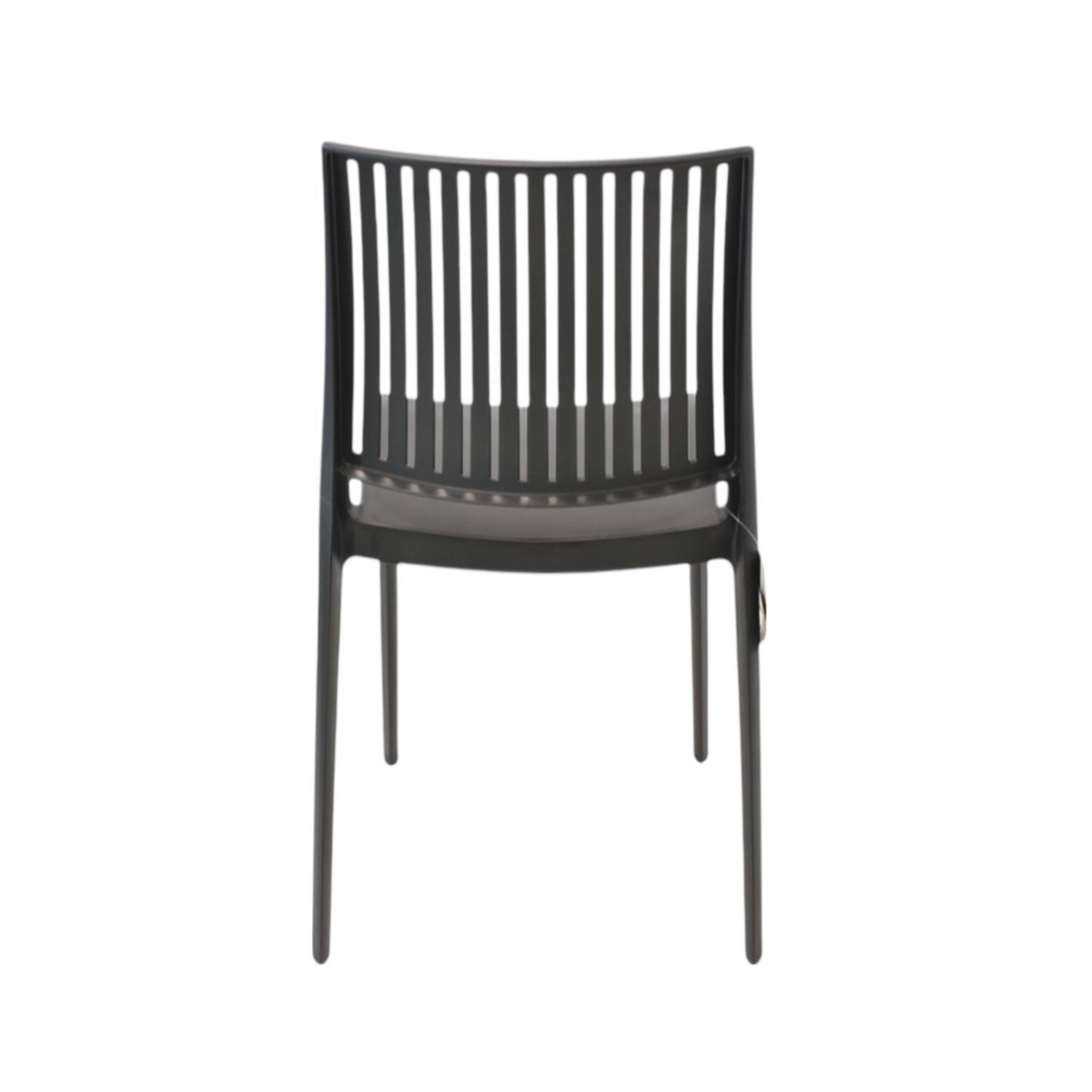 Silla Plástico Apilable Deco Noruega Negro Escandinavia-5