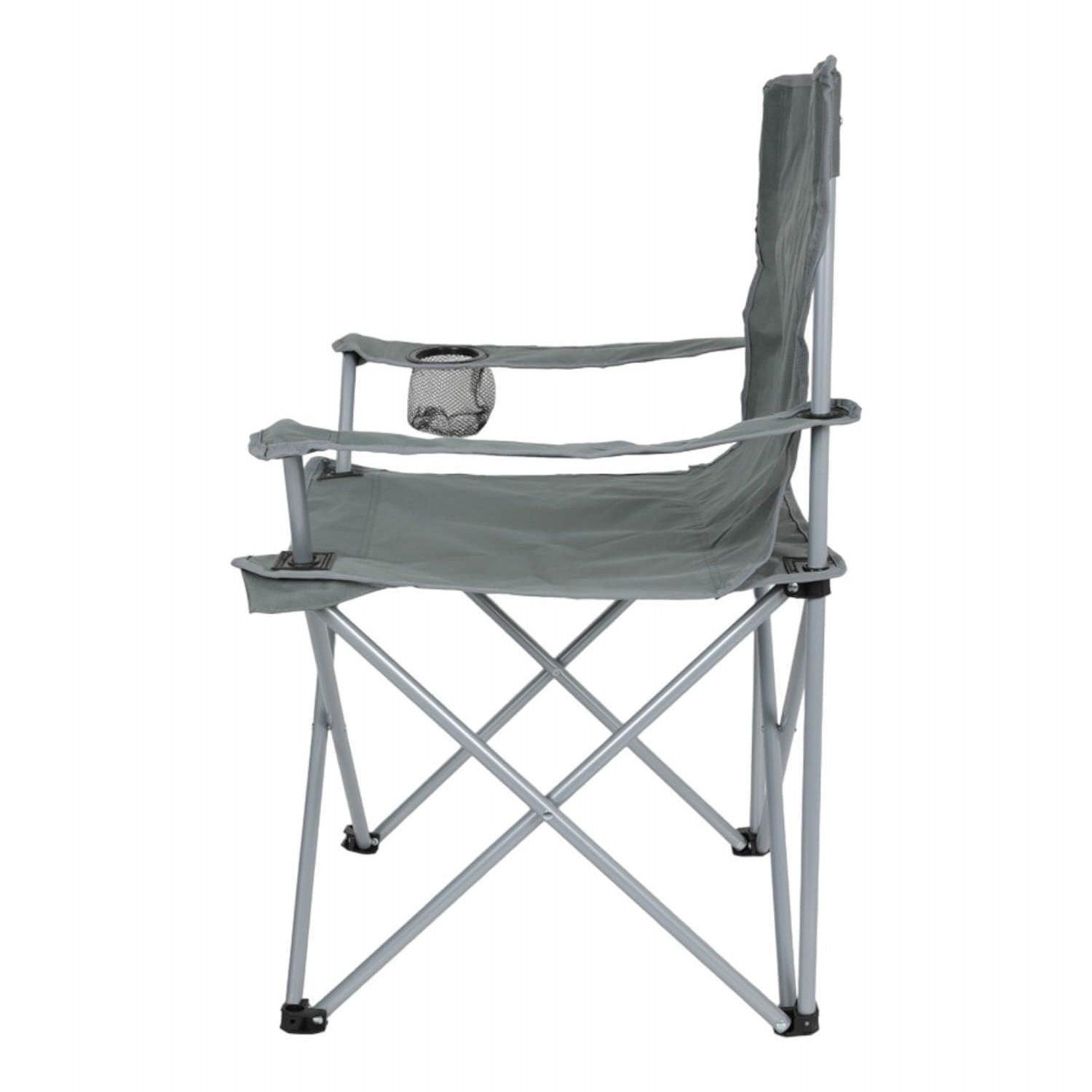 Silla Plegable Outback Con Apoyabrazos Gris-8