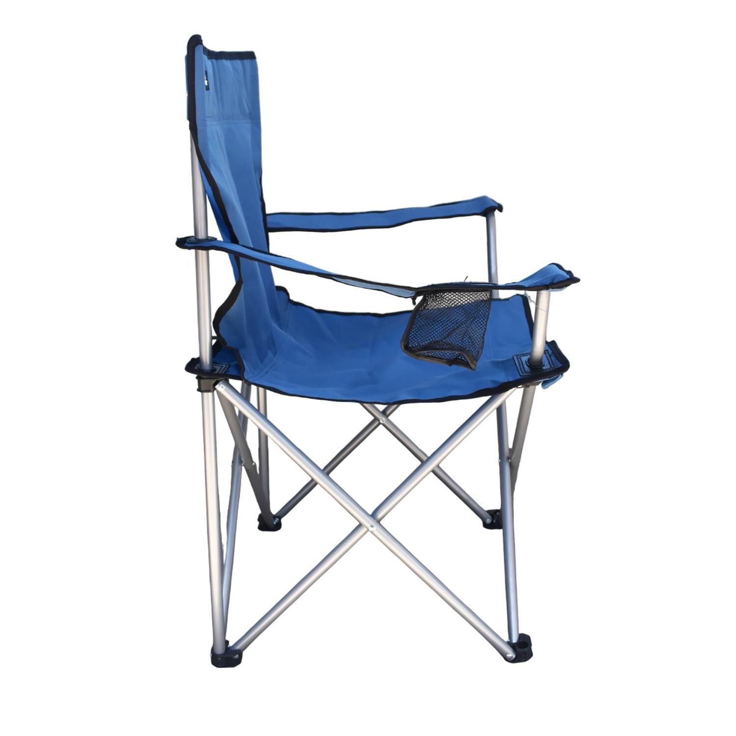 Silla Plegable Camping Kenai Apoyabrazos Azul Natgeo-3