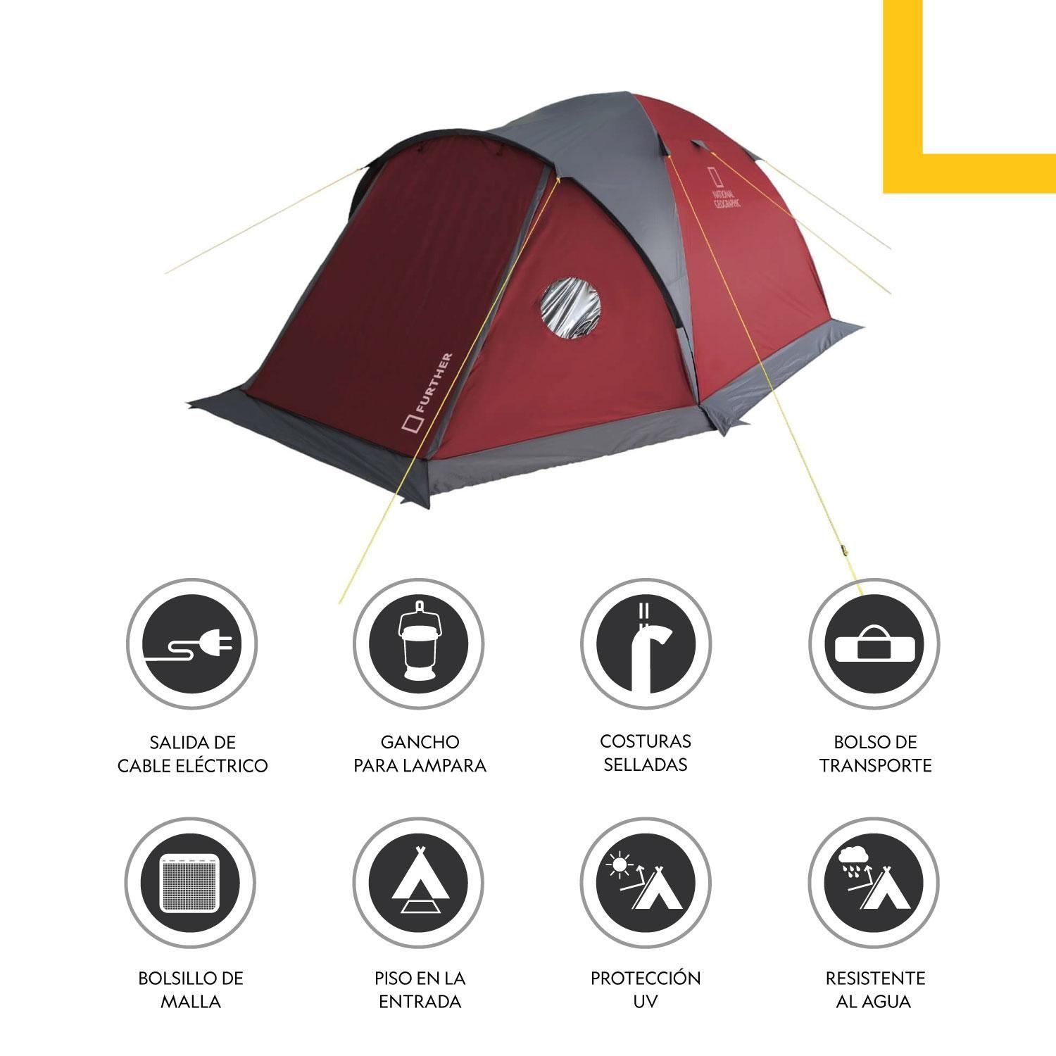 Carpa Camping 2 Personas Rockport National Geographic-3