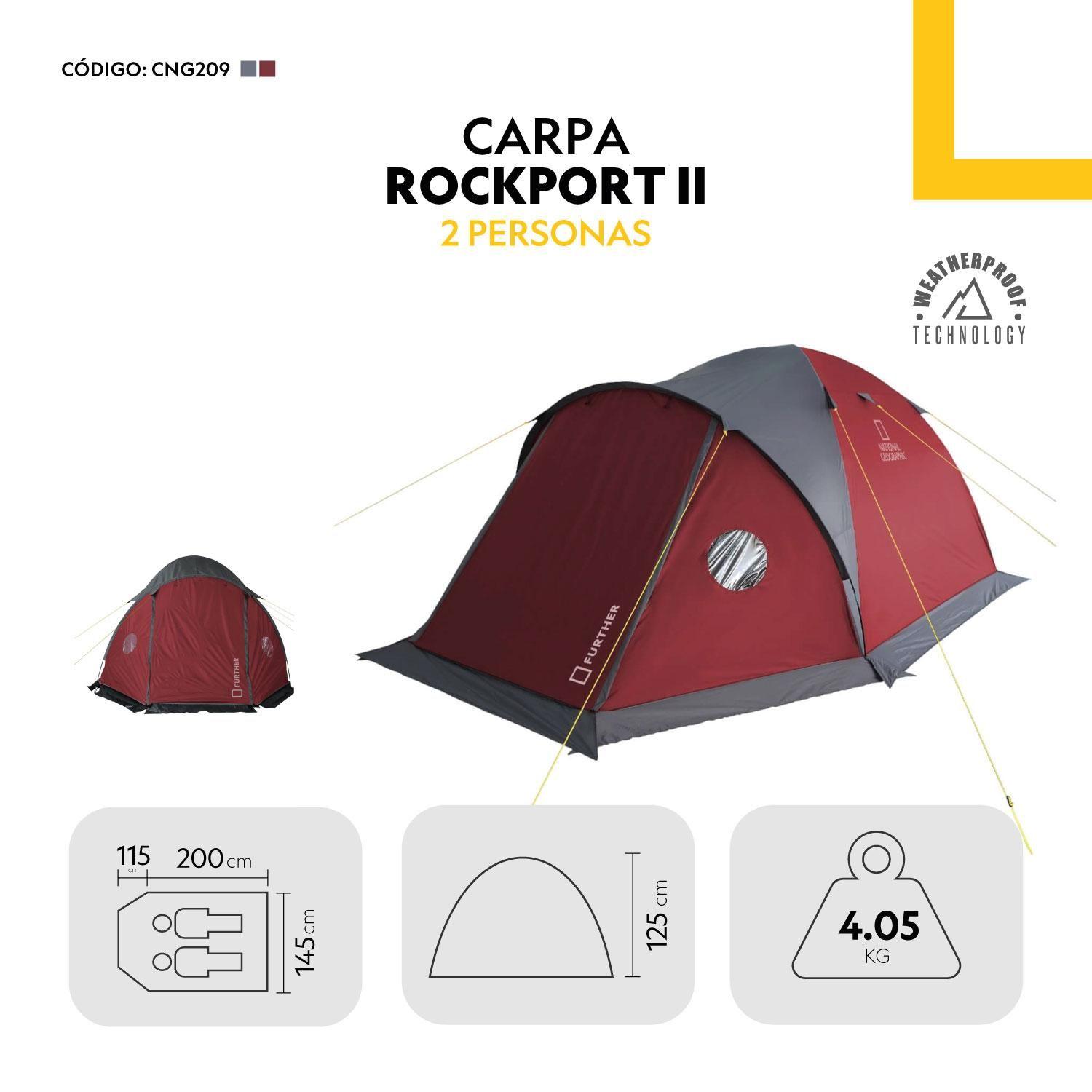Carpa Camping 2 Personas Rockport National Geographic-3
