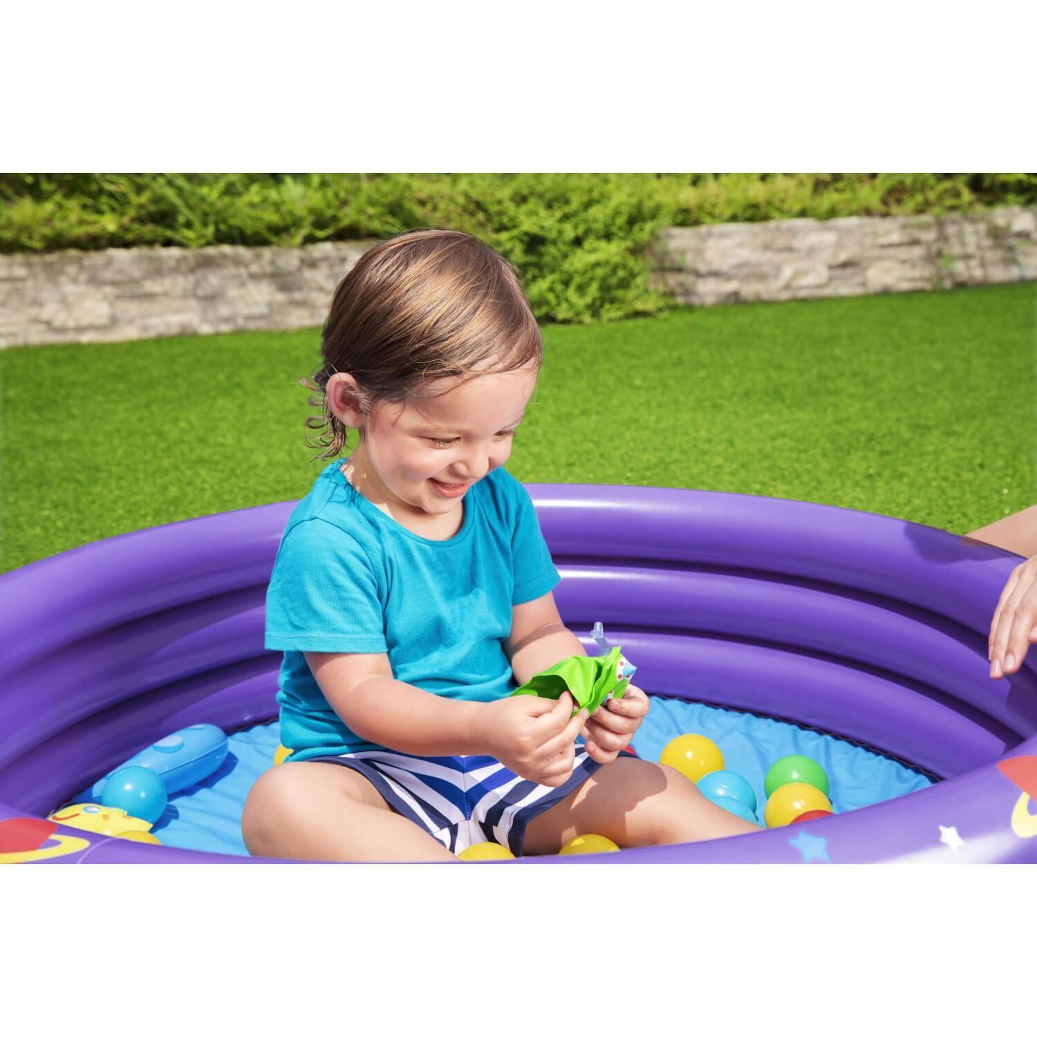 Piscina Inflable con Pelotas Intergalactic 102X25Cms Bestway-5