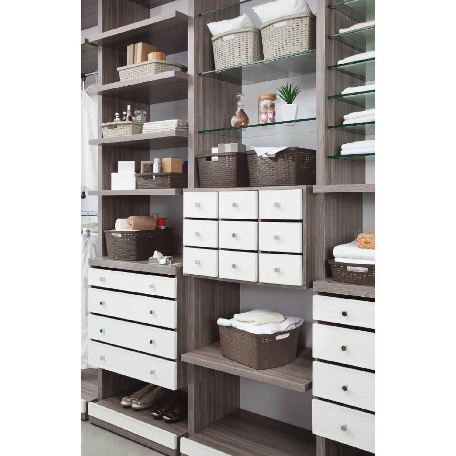 Canasta Plastica Café 35.6X23.6X13 cm Deco Rimax-4