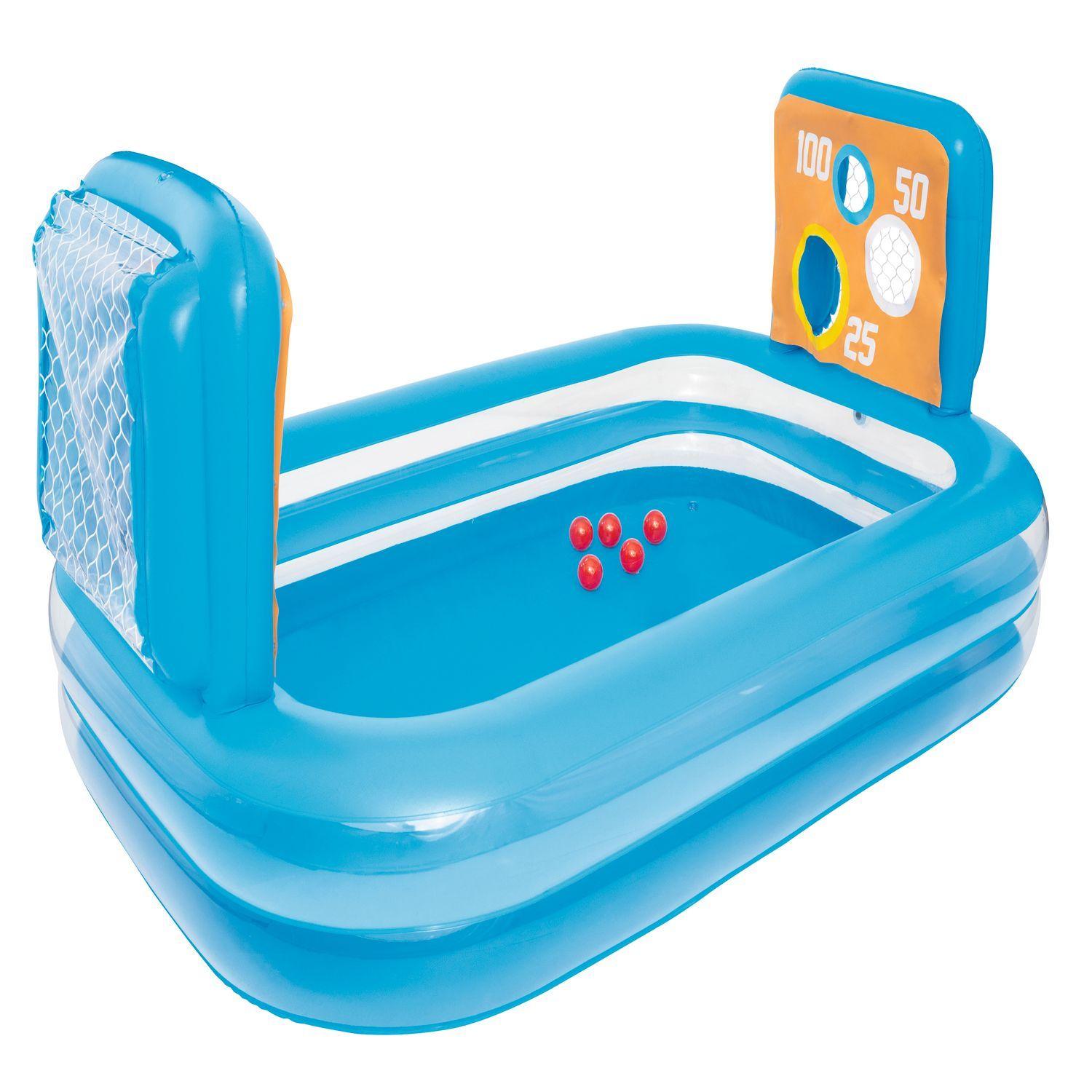 Piscina Inflable Bestway Puntería Con Pelotas 237x152x94Cm-0