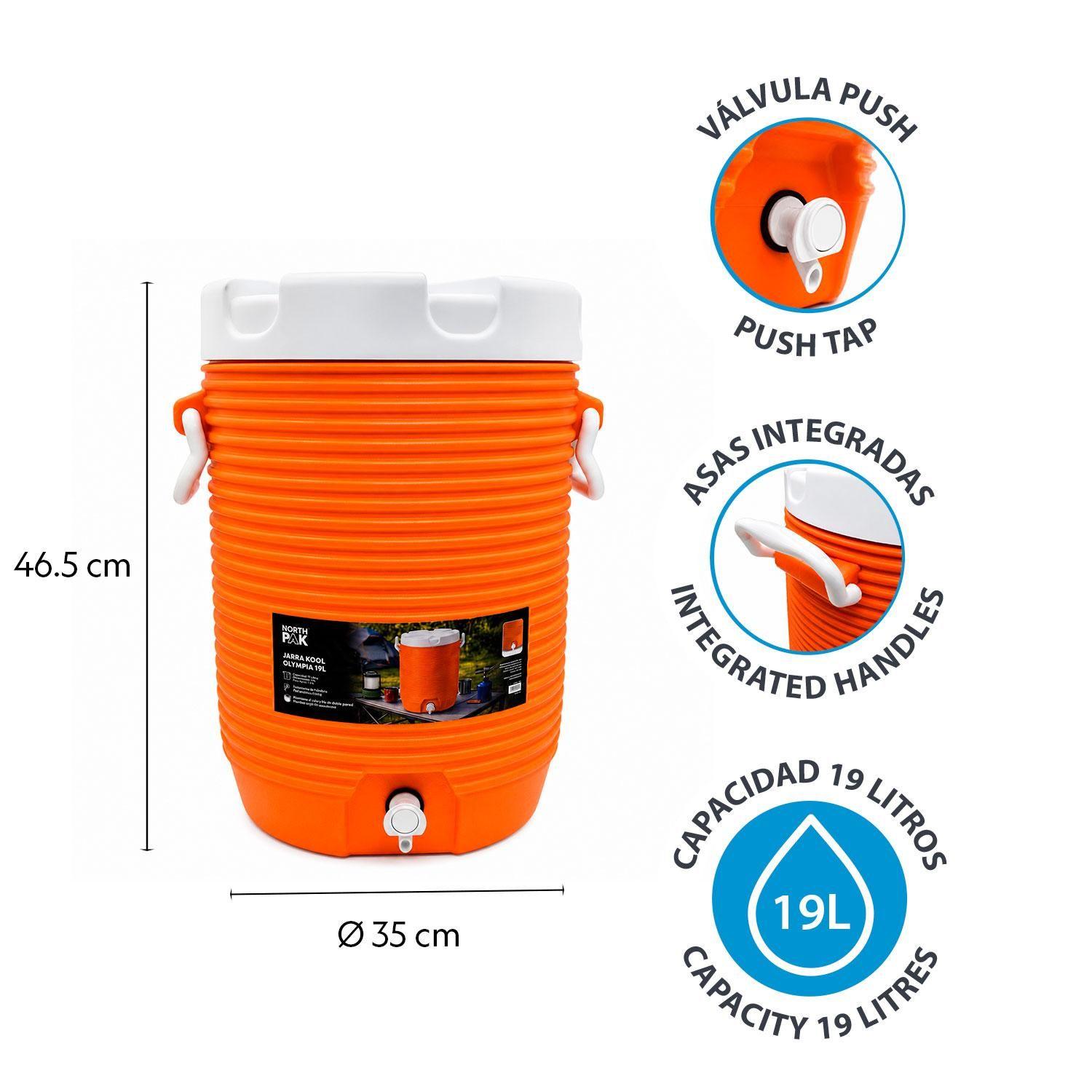 Combo Set Cooler Jarra Térmico Dispensador 19L+8.3L NorthPak-5