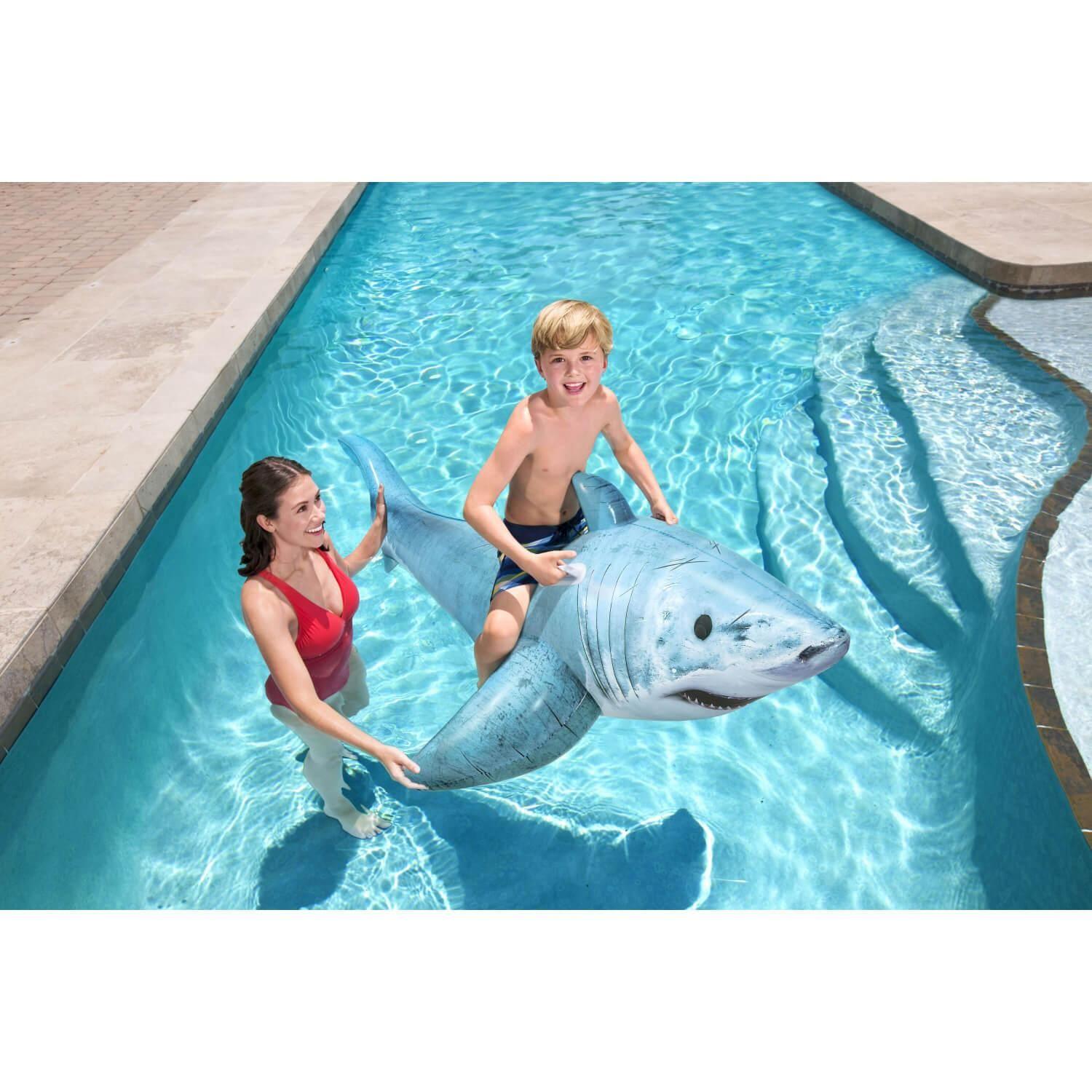 Flotador Tiburón para Piscina 183X102Cm Bestway-7