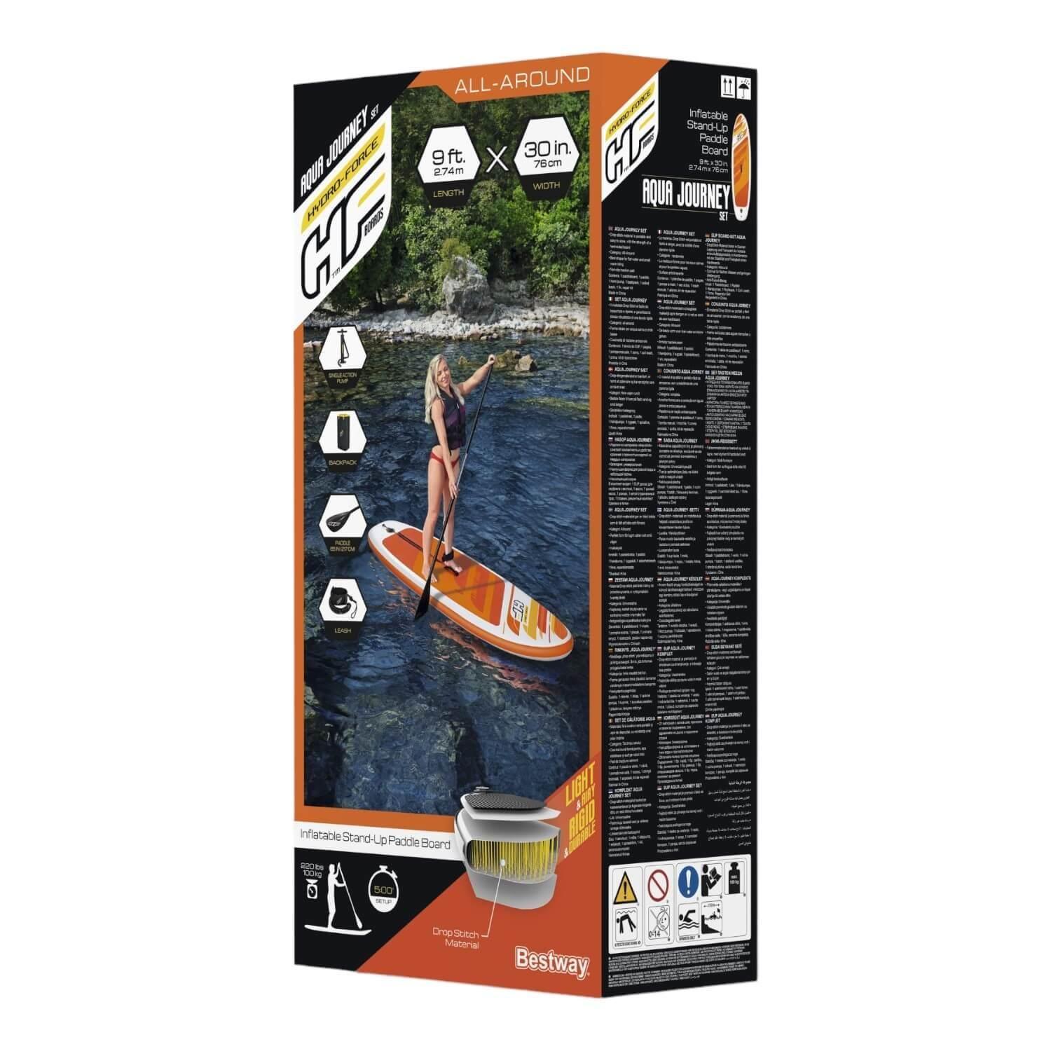 Stand Up Paddle Inflable AquaJourney Set 274x76x12cm Bestway-3