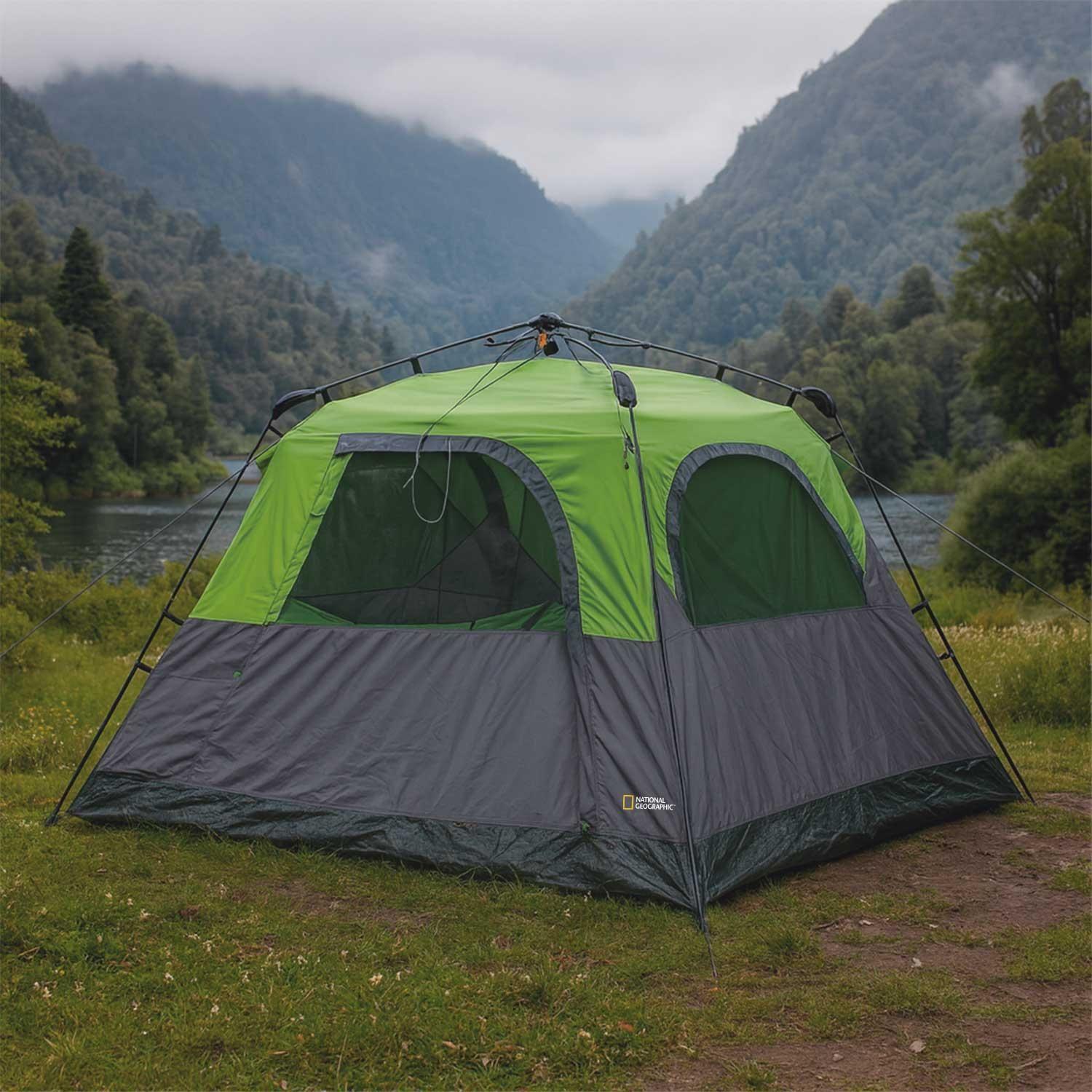 Carpa Camping Automatica 4 Pers. Norway Con Cobertor Nat Geo-7