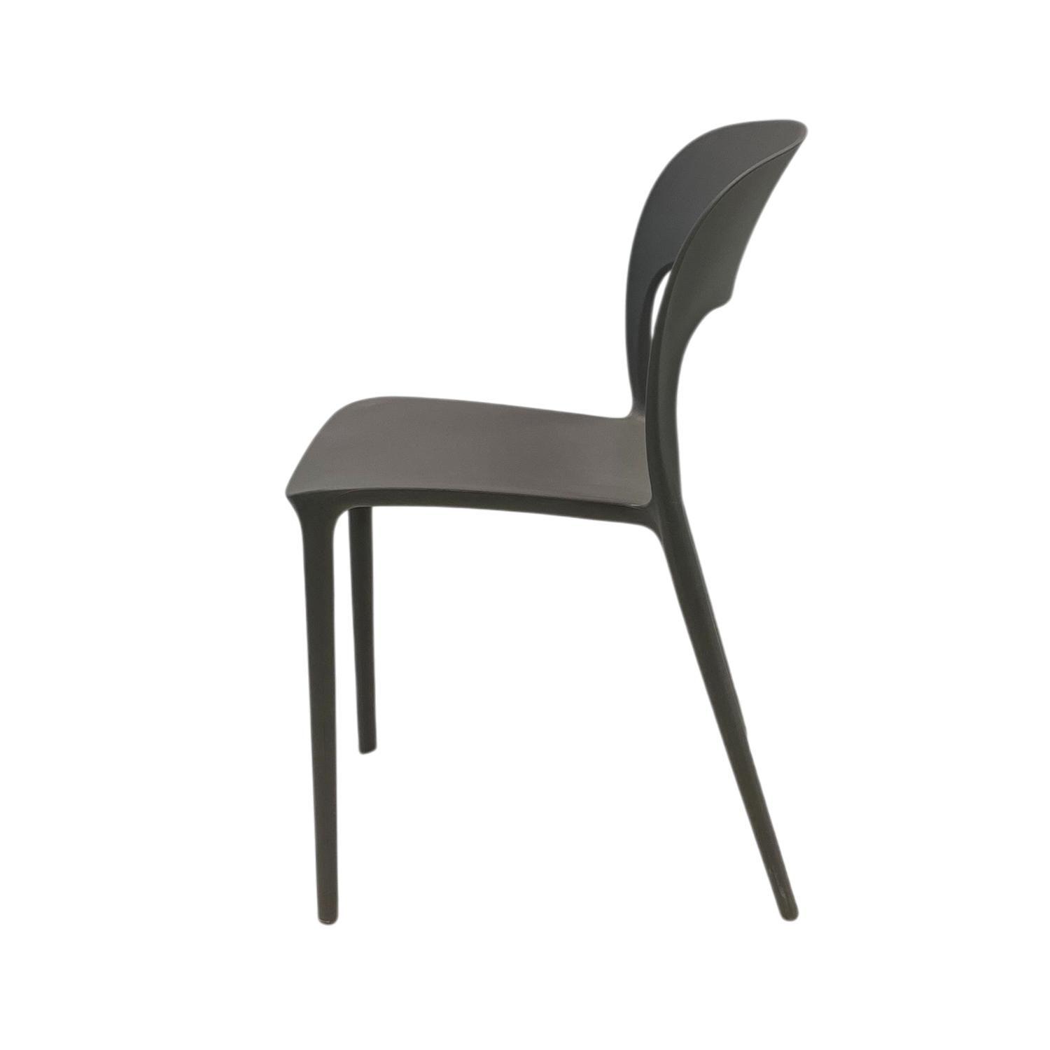 Silla Plástico Apilable Deco Nuremberg Gris Escandinavia-2