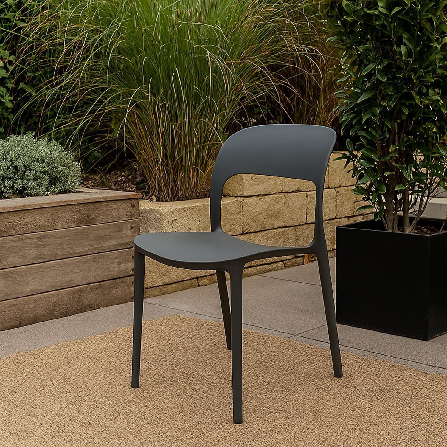 Silla Plástico Apilable Deco Nuremberg Gris Escandinavia-5