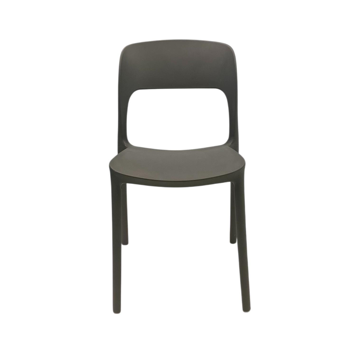 Silla Plástico Apilable Deco Nuremberg Gris Escandinavia-2